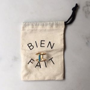 Madewell Turquoise & Gold Ring